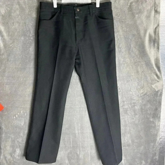VTG Wrangler 82BK Dress Pants Mens 38x31 Wrancher Cowboy USA 90s Boot Slacks - Picture 1 of 7